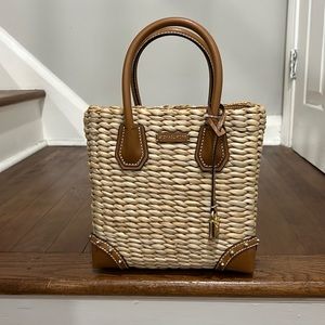 Michael Kors Messenger- Natural/Acorn